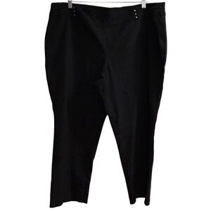 JM Collection Women's Plus Size 22 Petite Black Dress Pants Business Casual